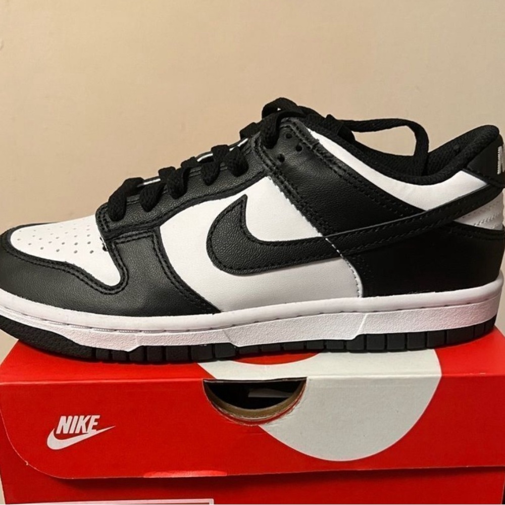 Nike Dunk Retro Low GS Black White Cw1590-100 3.5y - 7y Kids Panda